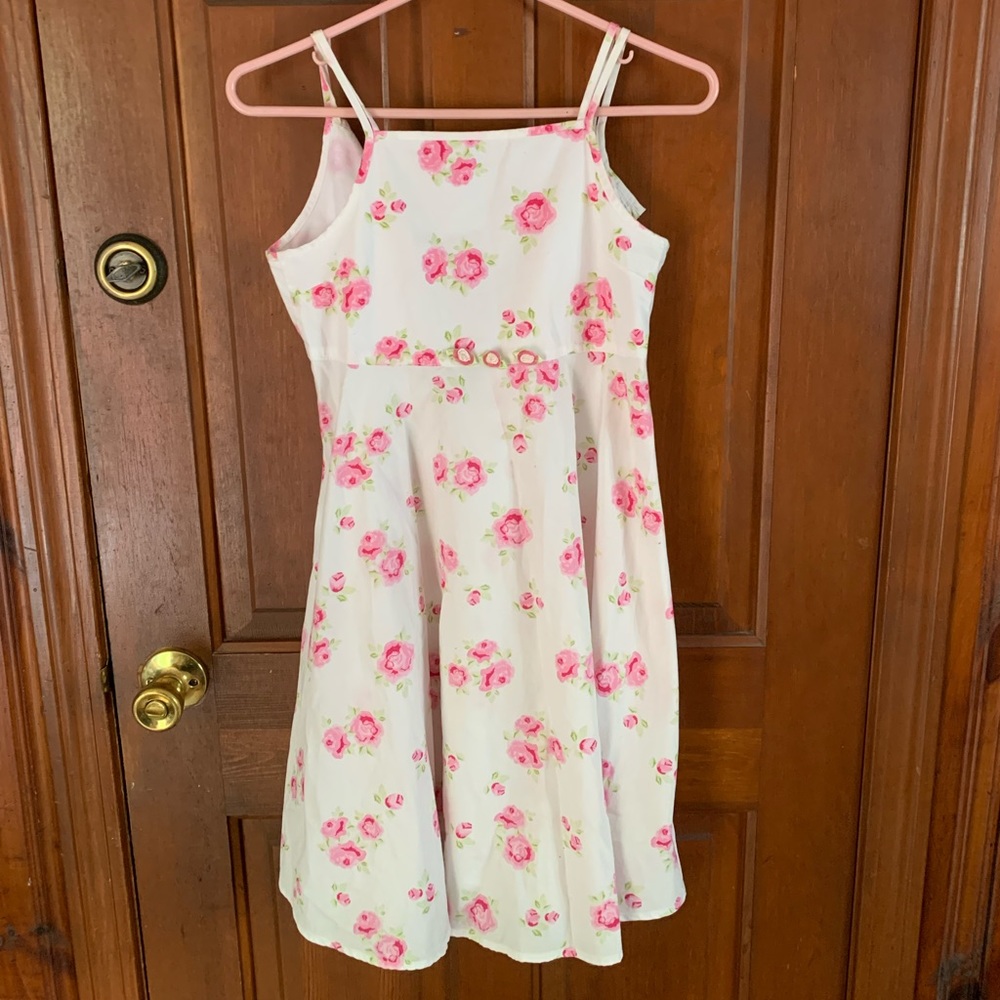 Vintage girls floral sundress size 12 in good condition